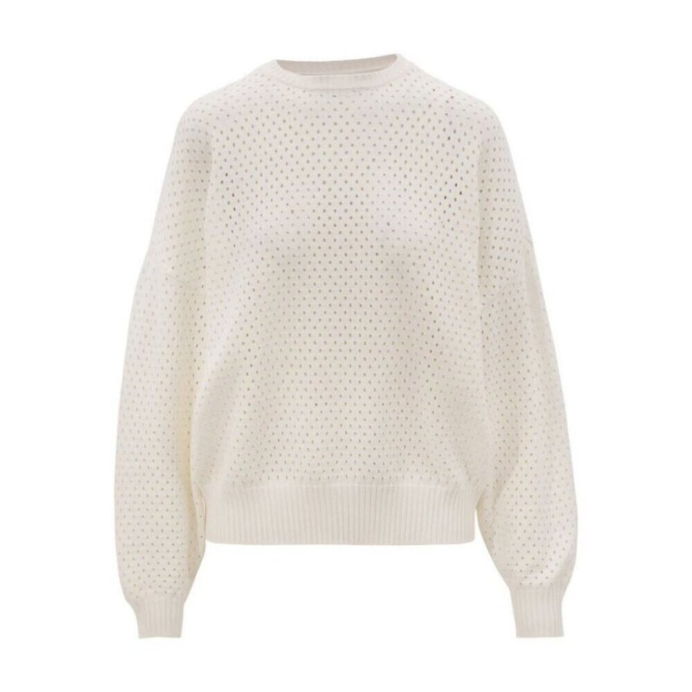 Lune Active Olly Crochet Sweater Marshmellow Size Small
